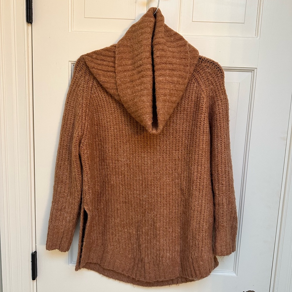 Dreamers Tan Cowl Neck Sweater